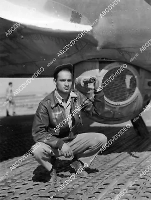 Crp-63261 1944 WWII Aviation Ball Turret Gunner Sgt Abraham Alkana At His B-17 B • $50.99