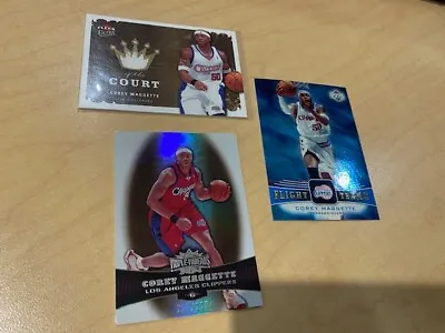 2006-07 Ultra Kings Of The Court Corey Maggette Jersey + Triple Threads + FTeam • $2