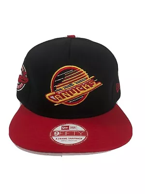 Vancouver Canucks New Era SnapBack Cap Hat Red/Black • $21.99