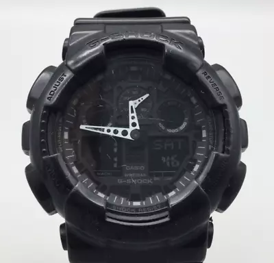 Casio G Shock Digital Watch Men Black 5081 GA-100 Alarm Timer Date New Battery • $50.99