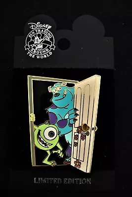 Disney Monsters Inc Mike Wazowski & Sully @ Boo’s Door Pin LE 5000 2002 • $16.49