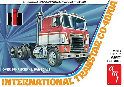 AMT International Transtar CO-4070A 1203 1:25 Semi Tractor Plastic Model Kit • $67.99