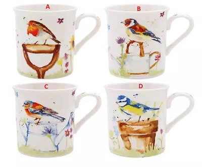 Garden Birds Mugs 4 Different Designs To Choose From. • £7.99