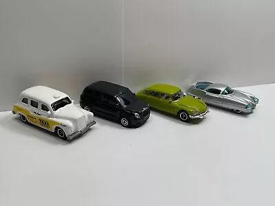 1/64 Matchbox Lot Of 4 Euro Cars (London Taxi Levc Taxi Citroen Alfa Romeo) • $8