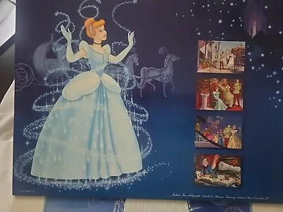 Vintage Disney Cinderella Hologram Watch And Exclusive Lithographs • $15