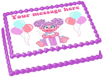 Baby ABBY CADABBY Edible Party Image Cake Topper Party Decoration • $8.50