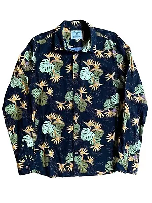 Mambo Smart Arts Loud Dress Shirt Button-Up Floral Men's Long Sleeve Size Medium • $32.90