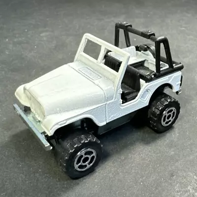 MAJORETTE Jeep Wrangler WHITE N268 1/54 Made In France Diecast Toy Model Car • $19.13