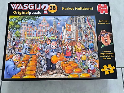 Wasgij Jigsaw Puzzles 1000 Pieces Original 38 Market Meltdown • £3