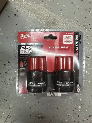 MILWAUKEE M12 CP2.5 High Output Battery 48-11-2425S 12V 2.5Ah Sealed • $64.99