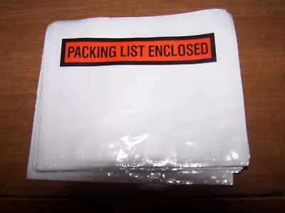 100- 4.5 X 5.5 Packing List Envelopes 4 1/2 X 5 1/2  Invoice Slip Enclosed Pouch • $6.98