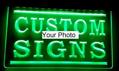 Custom Personalized LED Man Cave Sign Engraved Acrylic Light Wall Hanging • $29.96