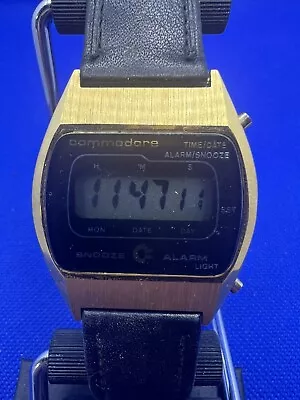 RARE Vintage Commodore International DIGITAL ALARM WATCH WORKING Beautiful • $160