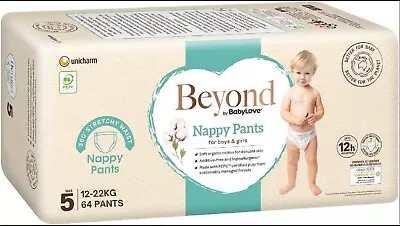 Beyond By BabyLove 64 Piece (2 Pack X 32) Nappy Pants Unisex Size 5 12-17kg • $69