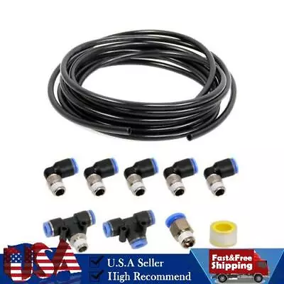 $19.99 • Buy PUSH LOCK Black Vacuum Fitting Kit Turbo Wastegate & Solenoid For Turbo Vehicles