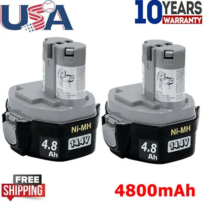 2-PACK For Makita 14.4V 1420 Battery 1422 1433 1434 1435 1435F 192699-A 193158-3 • $35.89