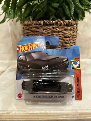 Hot Wheels 2023 '18 Dodge Challenger Srt Demon Muscle Mania 6/10 • £4