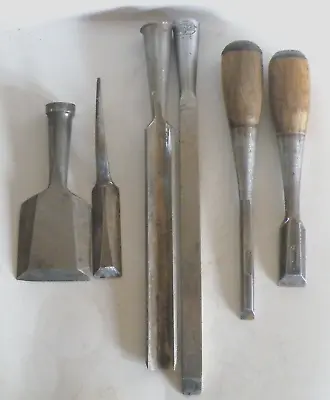 Vintage Chisel Lot Of Six: Mainly Socket Chisels • $50