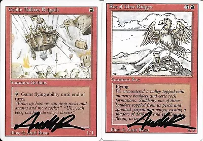 COMPLETE Set Of MTG M:tG REVISED (3rd Edition) Andi Rusu-SIGNED ARTIST PROOF S! • $41