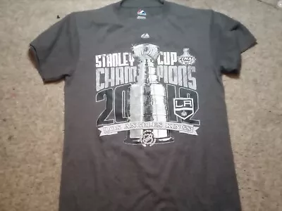 Men's Small LA Kings Stanley Cup T Shirt Used 2012 Short Sleeve Black  • $1