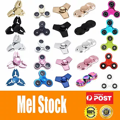 $1.80 • Buy AU 3D Fidget Hand Finger Spinner EDC Focus Stress Reliever Toys For Kids Adults