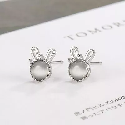 £3.25 • Buy Fashion Rabbit Crystal Zircon Earrings Drop Dangle Elegant Women Wedding Jewelry
