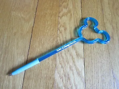 Vintage Mickey Mouse Pen Turquoise Blue Walt Disney World Ears DOESN'T WORK • $10.95