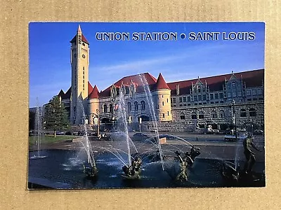 Postcard St. Louis Missouri Union Station Railroad Train Depot Hotel Mall • $4.99