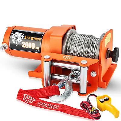 TYT Electric Winch Truck Winch 12V 2000 LBS Steel Cable For ATV/UTV Off Road USA • $89.99
