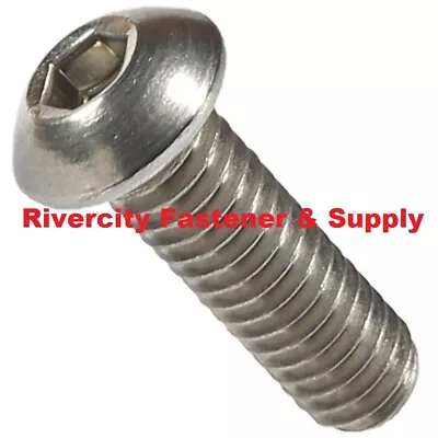 (100) 8-32x1/2 Stainless Button Head Allen Cap Screws 8x32x1/2 Allen Bolt #8x32 • $11.88