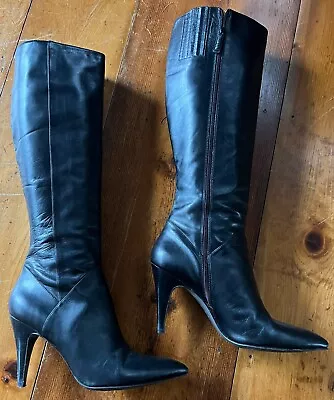 Via Spiga Black Leather Boots Size 9 • $13.40