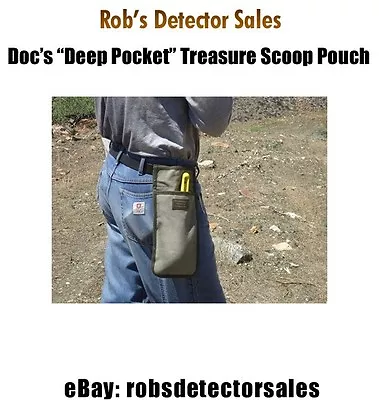 Doc's  Deep Pocket  Treasure SCOOP Pouch - Metal Detecting Pouch - FREE SHIPPING • $14.50