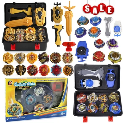 £26.88 • Buy 12PCS Beyblade Burst Set Spinning With Grip Launcher+Portable Box Case Toy GIFT