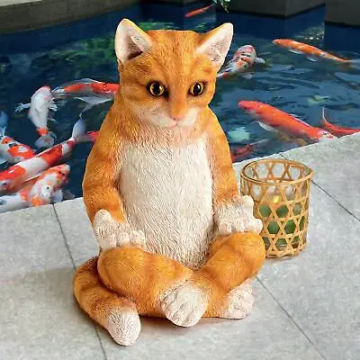 Design Toscano Zen Kitty Meditating Cat Statue • $24.21