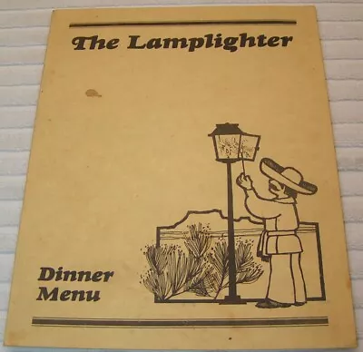 The Lamplighter Restaurant Menu Santa Fe New Mexico Scallop Dinner Cost $7.95 • $19.95