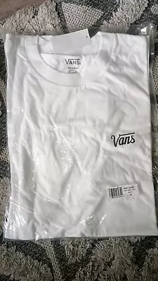 Vans White T Shirt Medium Man's Bnwt And In Packaging • £5.50