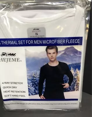 Hejeme Microfiber Fleece Thermal Cotton Men’s 2 Pc Set Size Small  FREE SHIPPING • $21.90