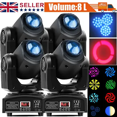 £259.99 • Buy 4X 80W LED Spot Moving Head Light DMX DJ Stage Gobo Lighting Club Disco DJ Party
