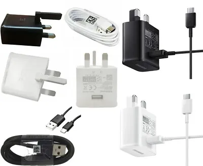 Samsung Fast Charger EP-TA200 OR TYPE C Cable For Galaxy Devices • £9.95