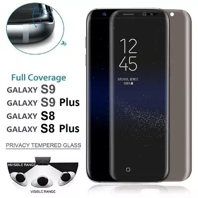 6D Privacy Tempered Glass Screen Protector Cover For Samsung S10 S9 S8 & Plus • £4.98