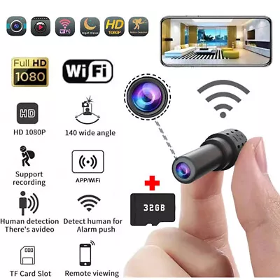 Small Hidden Mini  Camera Secret Tiny Cam For Home / Car With Motion Detector • £17.99