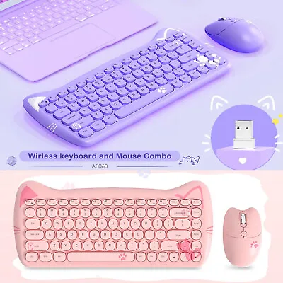 £10.89 • Buy Slim Bluetooth 2.4G Wireless Keyboard And Mouse Set For Laptop Tablet Mac IPad