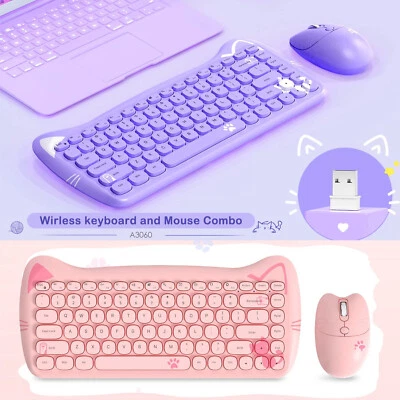 £10.89 • Buy Slim Bluetooth 2.4G Wireless Keyboard And Mouse Set For Laptop Tablet Mac IPad