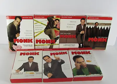 Monk: Seasons 1 2 3 4 5 6 7 DVD  28 Disc Sets (DVD 28-Disc Set) • $26.09