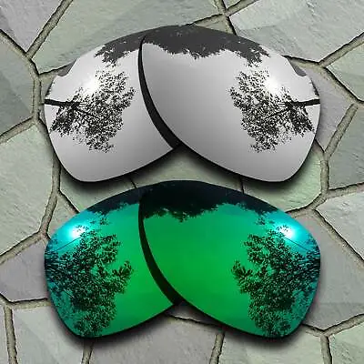 US Silver&Jade Green Polarized Lenses Replacement For-Oakley Dispatch 2 • $14.99