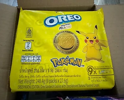 OREO Pokémon A Pikachu Limited Edition Cookies Flavour Free Card Asia Exclusive • $28.59