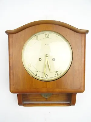 German Vintage Antique MAUTHE Design Mid Century 8 Day Retro Wall Clock • $325