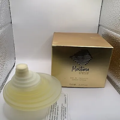Montana Parfum D' Elle 2.5oz / 75ml Women's Eau De Toilette Spray DISCONTINUED* • $24