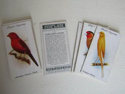 John Player 1933 ~ Aviary And Cage Birds Cicarette Cards Card Variants (e18) • £1.79