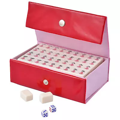 Mahjong Game Set 144pcs Mini Mahjong Tiles Traditional Chinese Majiang PartyGame • $41.62